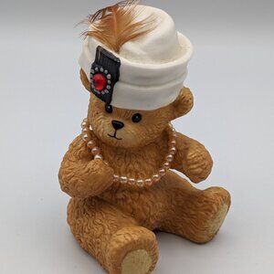 Chapeau Noelle by Lucy Rigg Carrie Bear Figurine 1994, Limited Edition
